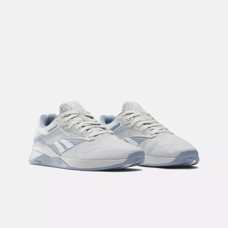 Reebok Women’s Nano X4 Training Pure Grey 2 Vintage Blue Ftwr White sold by Orleans Shoe Co.
