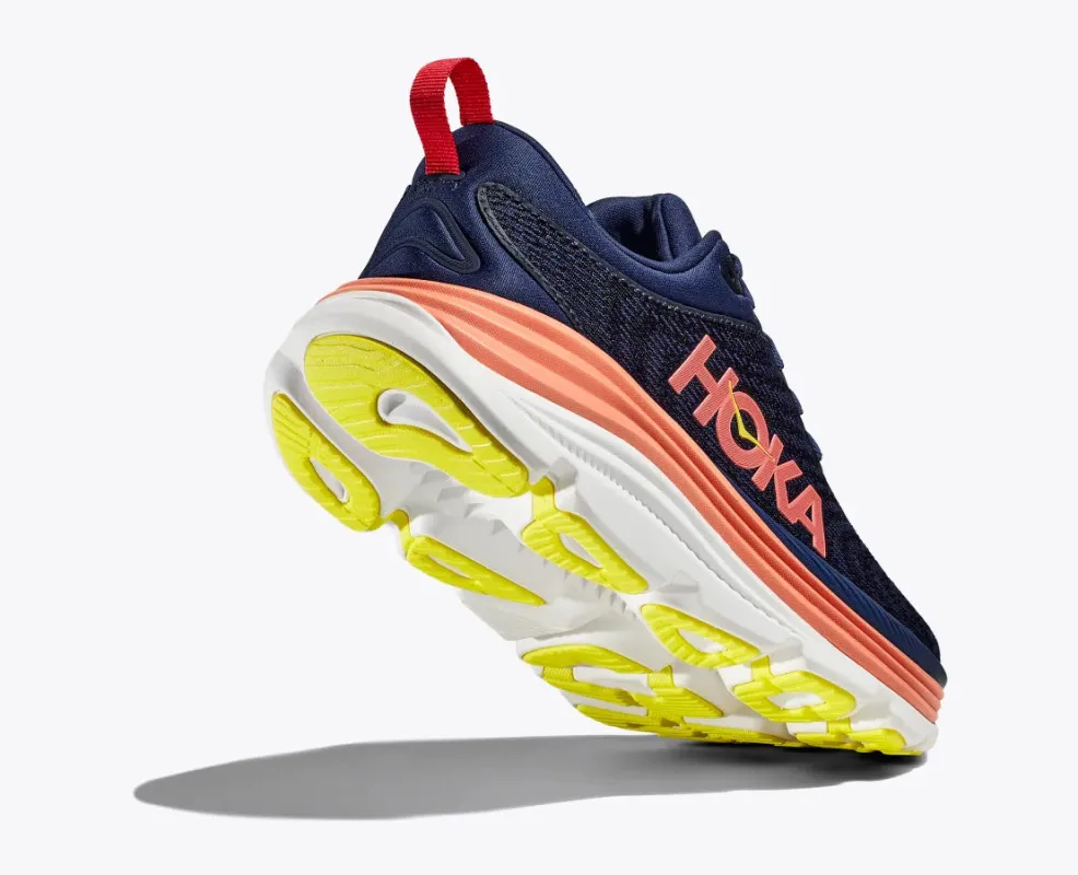 Hoka Women’s Gaviota 5 Evening Sky Coral sold by Orleans Shoe Co.