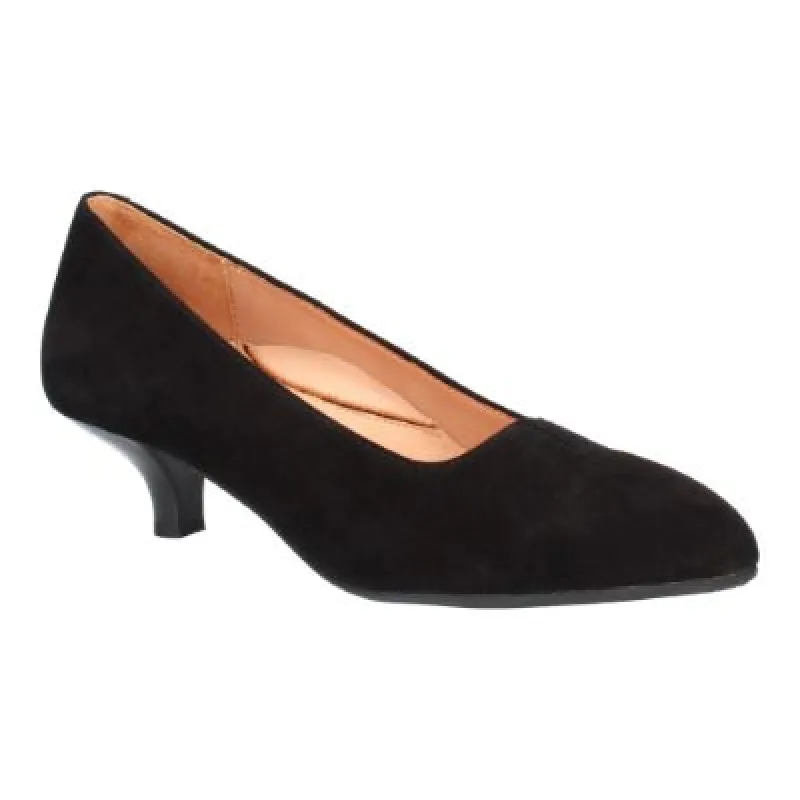 L’Amour Des Pieds Women’s Kavan Black Kid Suede sold by Orleans Shoe Co.