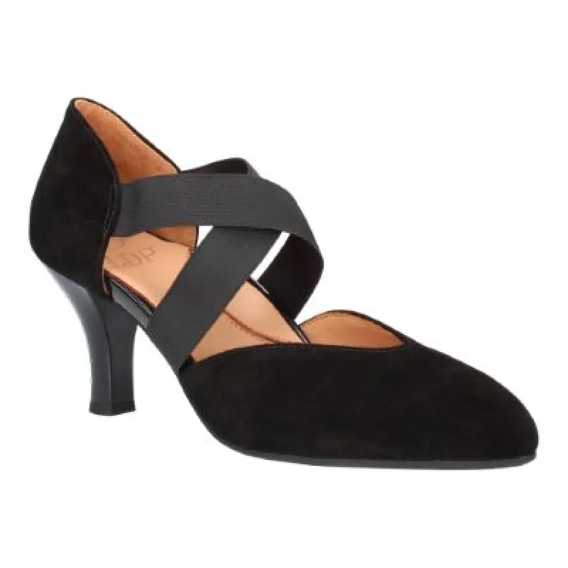 L’Amour Des Pieds Women’s Bishar Black Kid Suede sold by Orleans Shoe Co.