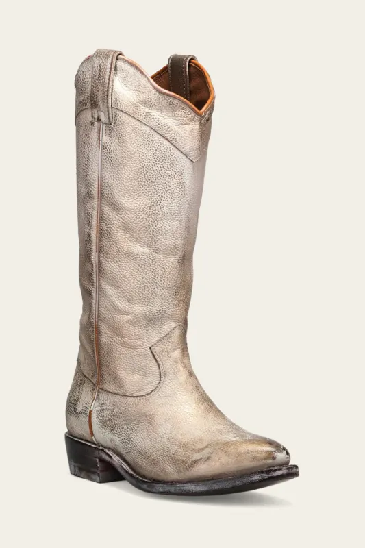 Frye Women's Billy Daisy Pull On Light Gold sold by Orleans Shoe Co.