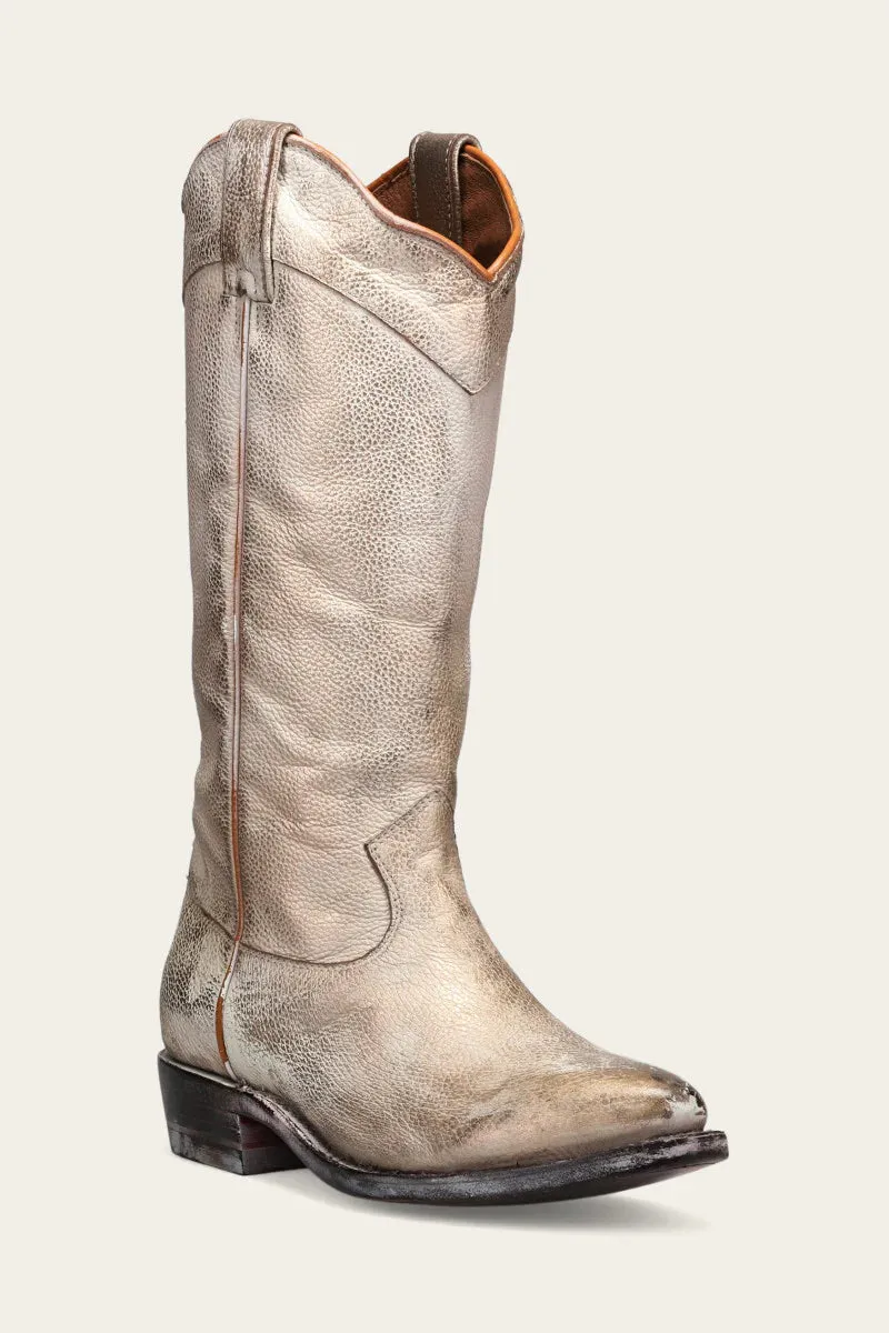 Frye Women's Billy Daisy Pull On Light Gold sold by Orleans Shoe Co.