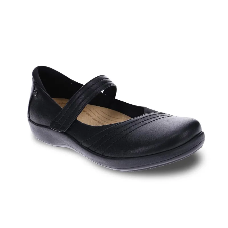 Revere Women's Timaru Mary Jane Black sold by Orleans Shoe Co.