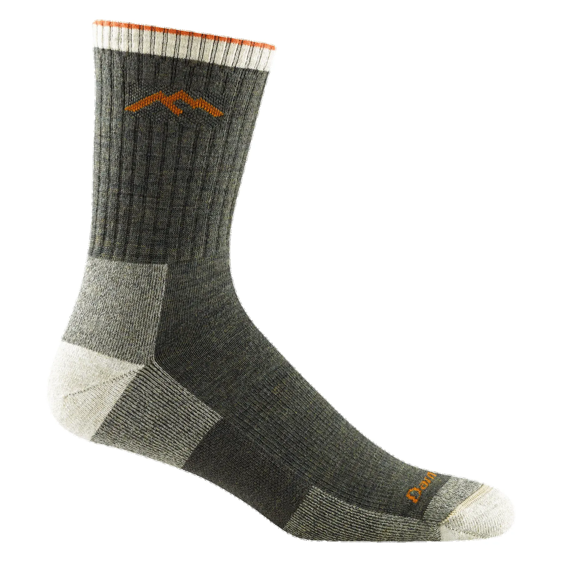 Darn Tough Vermont Men’s Hiker Micro Crew Midweight Hiking Sock Olive 1466 sold by Orleans Shoe Co.