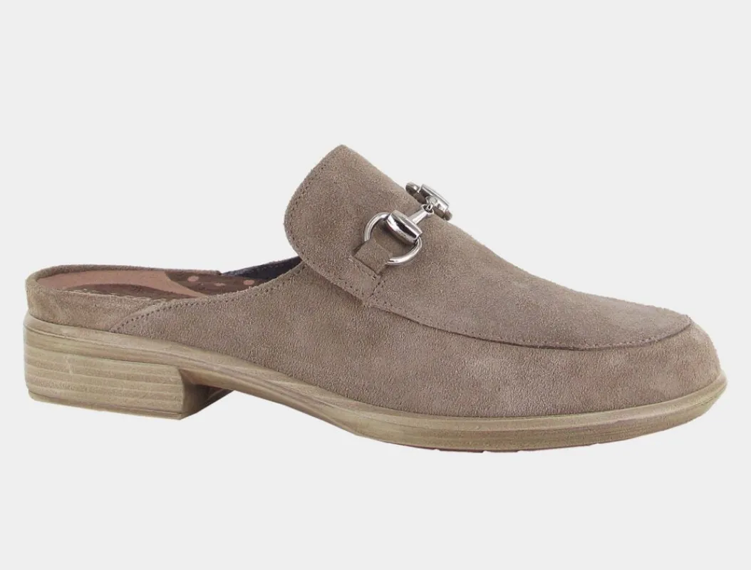 Naot Women’s Halny Almond Suede sold by Orleans Shoe Co.