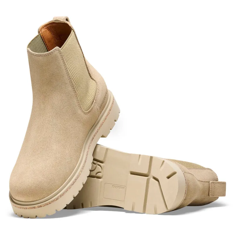Birkenstock Women’s Highwood Slip On Taupe Suede Leather sold by Orleans Shoe Co.