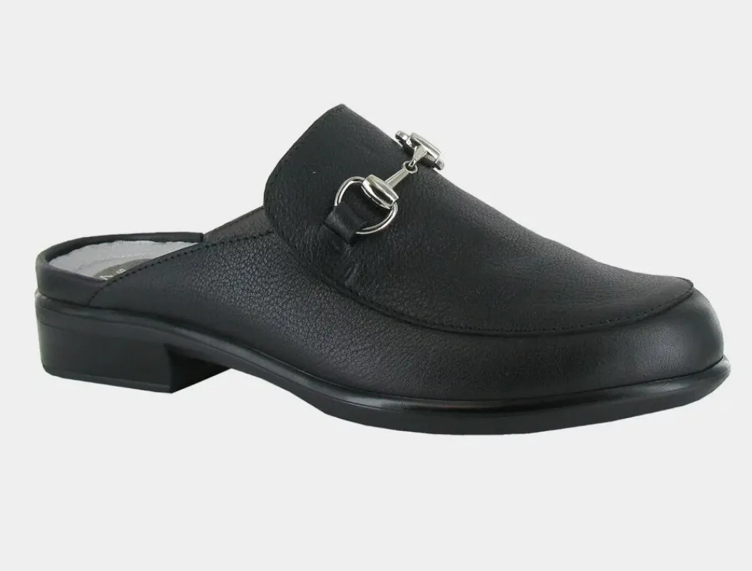 Naot Women’s Halny Soft Black Leather sold by Orleans Shoe Co.