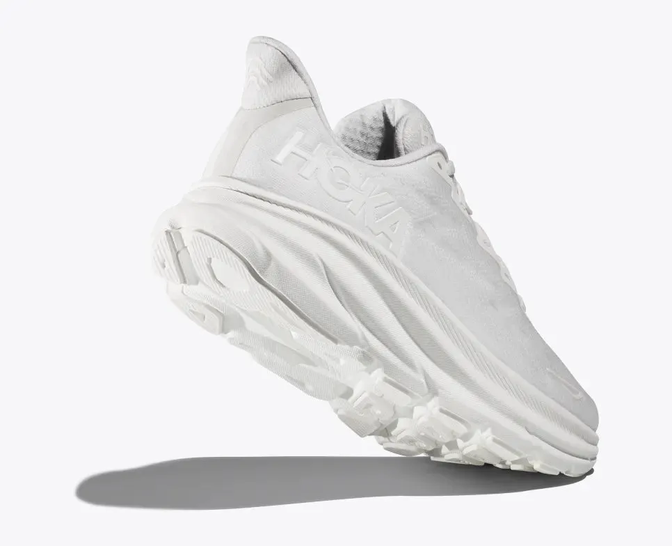 Hoka Women's Clifton 9 White White sold by Orleans Shoe Co.