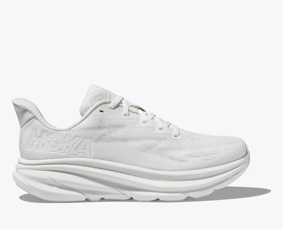 Hoka Women's Clifton 9 White White sold by Orleans Shoe Co. product image thumbnail 2
