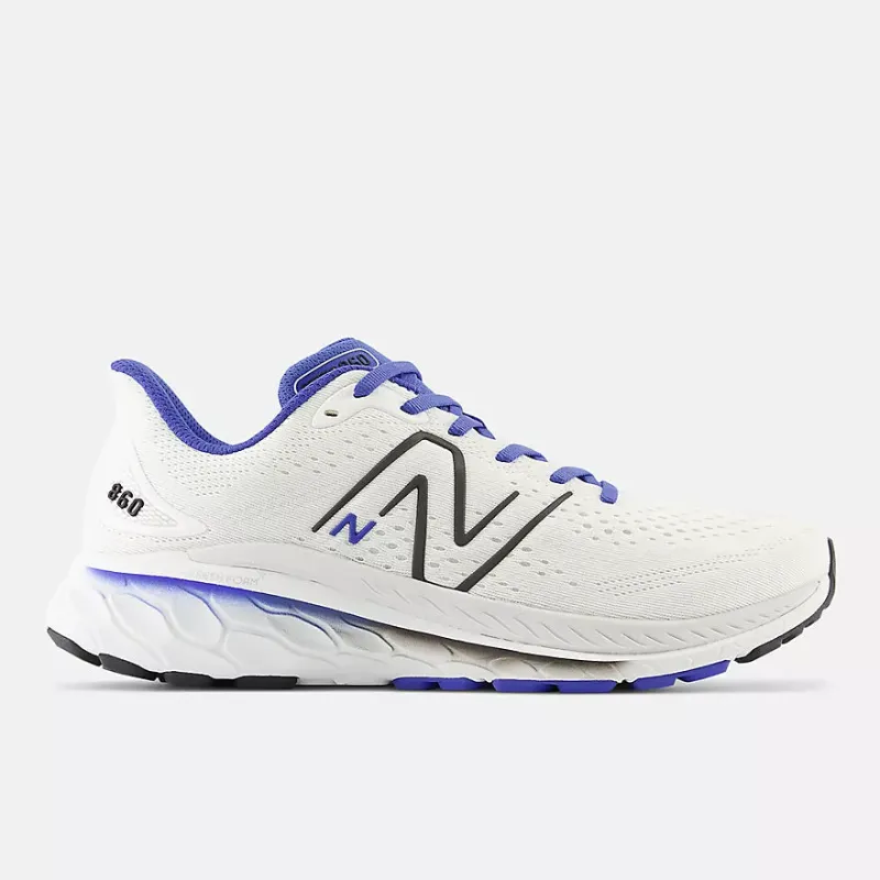 New Balance Men’s Fresh Foam X M860F13 White Marine Blue sold by Orleans Shoe Co.