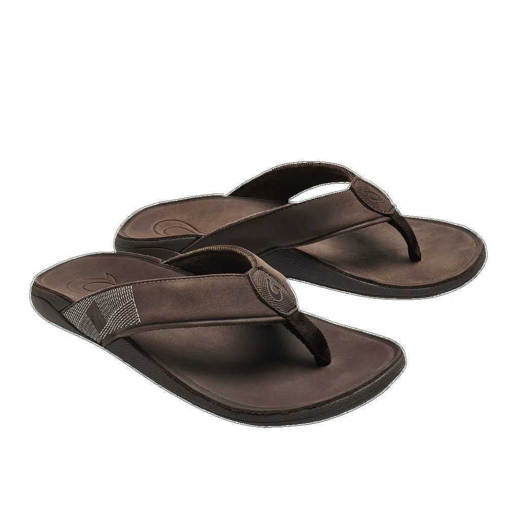 Olukai Men’s Tuahine Dark Wood Dark Wood sold by Orleans Shoe Co.