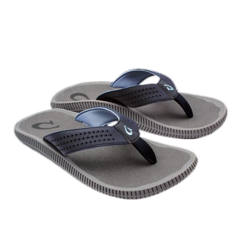 Olukai Men’s Ulele Blue Depth Charcoal sold by Orleans Shoe Co.