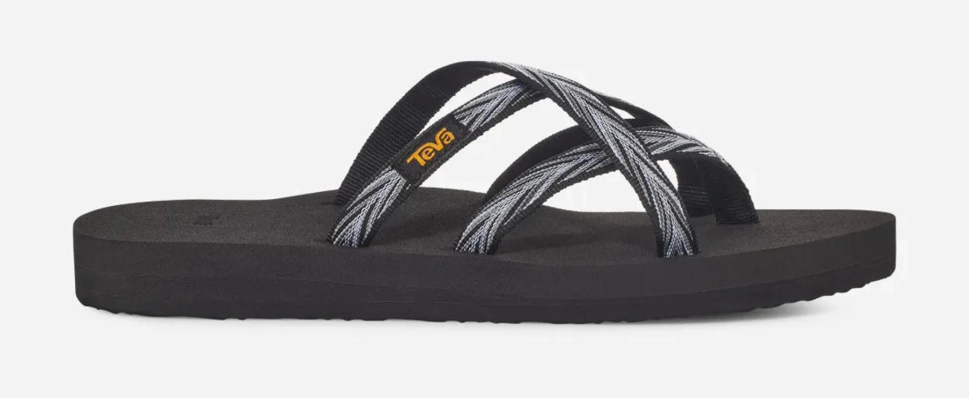Teva Women’s Olowahu Palms Black White sold by Orleans Shoe Co.
