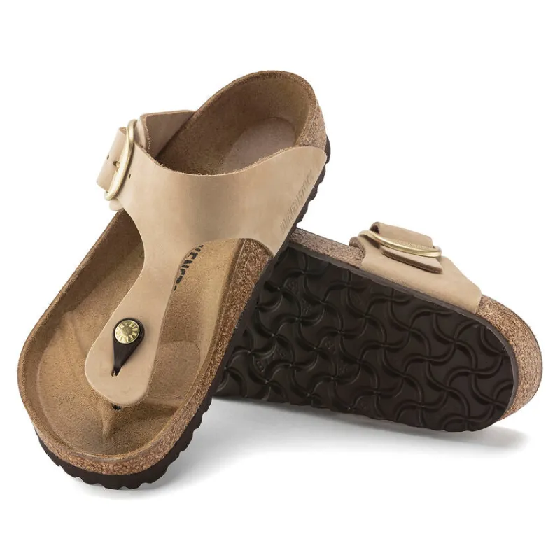 Birkenstock Women’s Gizeh Big Buckle Sandcastle sold by Orleans Shoe Co.