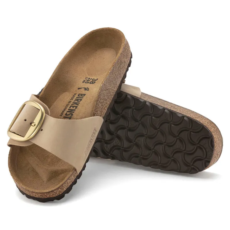 Birkenstock Women’s Madrid Big Buckle Sandcastle 1024009 sold by Orleans Shoe Co.