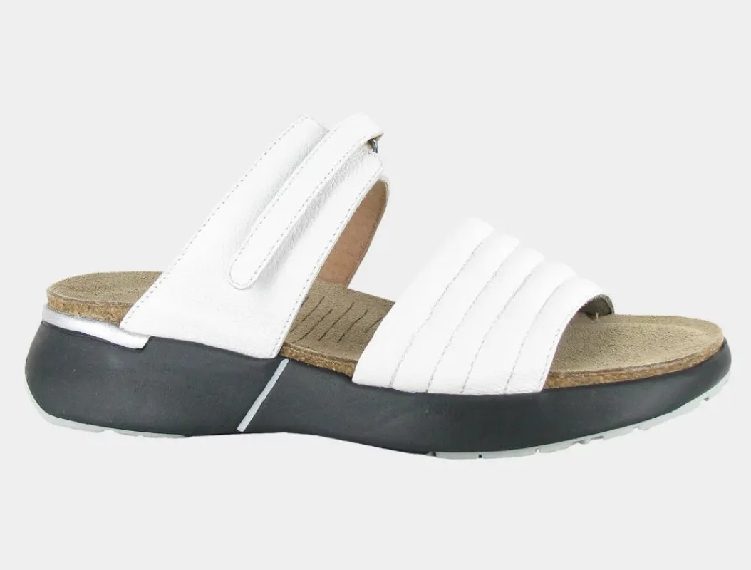 Naot Women’s Vesta Soft White Leather sold by Orleans Shoe Co.