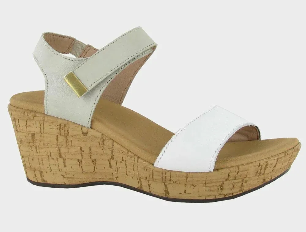 Naot Women’s Summer Soft White Leather Soft Ivory Leather sold by Orleans Shoe Co.