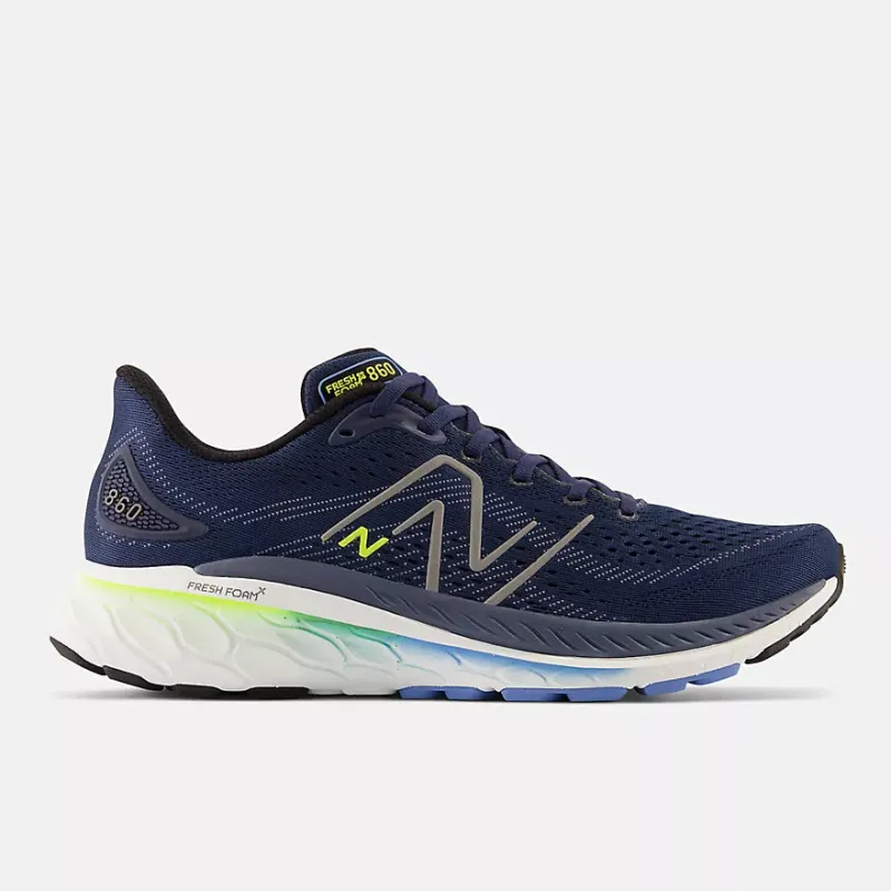 New Balance Men’s Fresh Foam X M860N13 Navy Silver Metallic Cosmic Pineapple sold by Orleans Shoe Co.