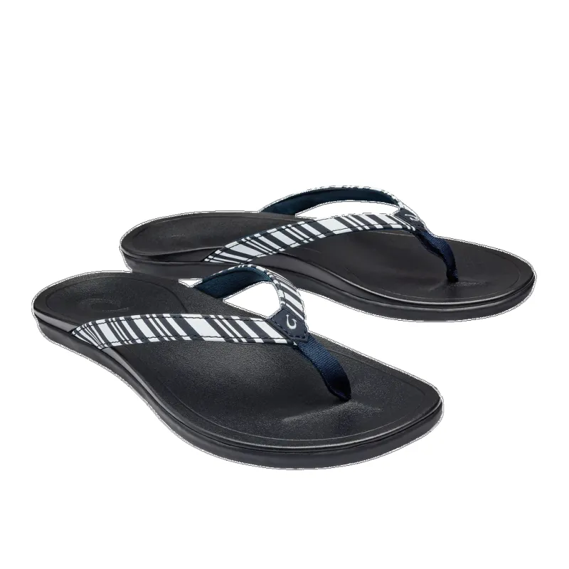 Olukai Women’s Ho’opio Blue Depth Stripe sold by Orleans Shoe Co.