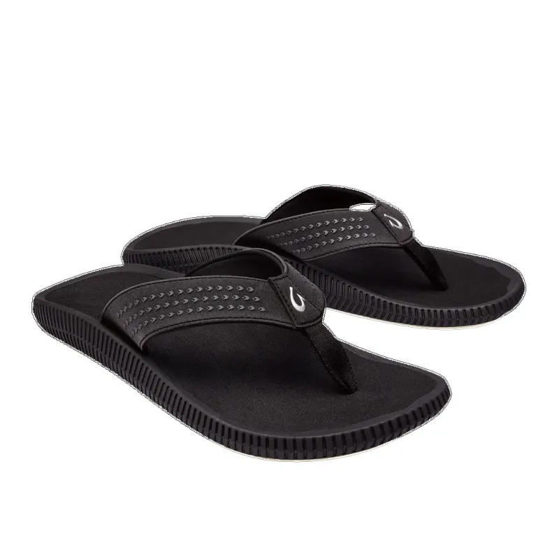 Olukai Men’s Ulele Black Black sold by Orleans Shoe Co.