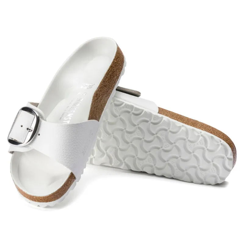 Birkenstock Women's Madrid Big Buckle White 1018866 sold by Orleans Shoe Co.