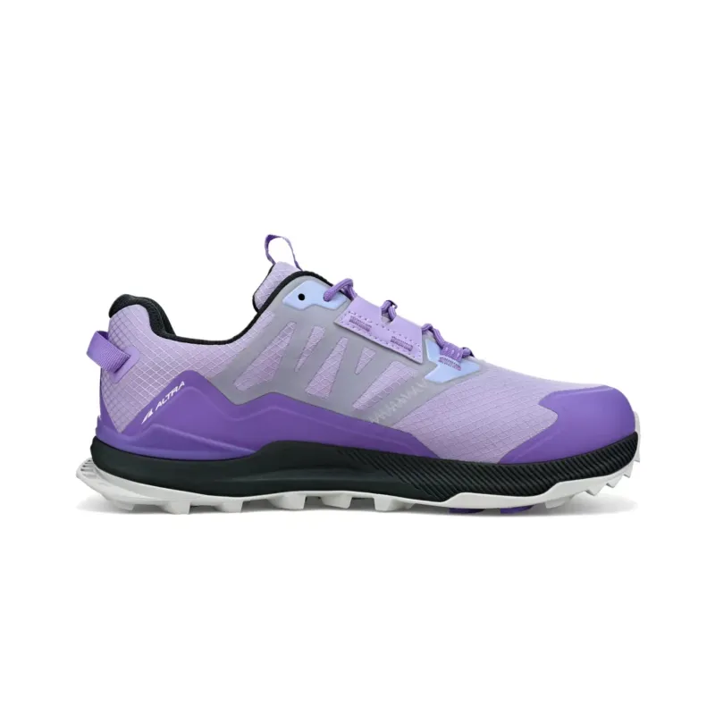 Altra Women’s Lone Peak Low 2 All-Wthr Gray Purple sold by Orleans Shoe Co.