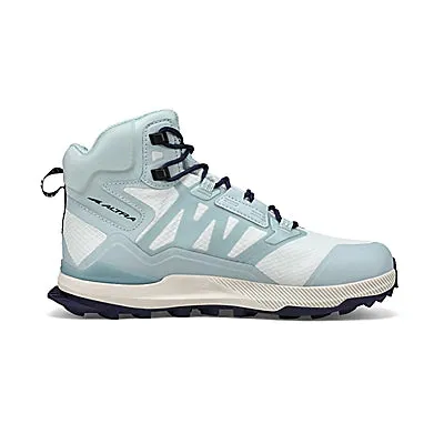 Altra Women’s Lone Peak Mid 2 All-Wthr Light Blue sold by Orleans Shoe Co.