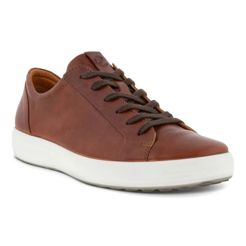 Ecco Men's Soft 7 Sneaker Cognac 47036402053 sold by Orleans Shoe Co.