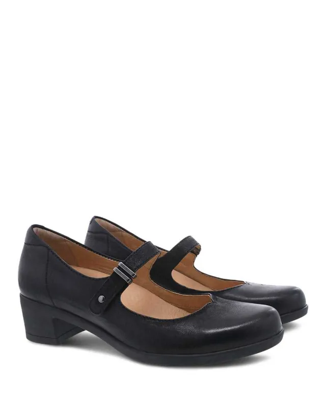 Dansko Women's Callista Burnished Nubuck Black made by Dansko