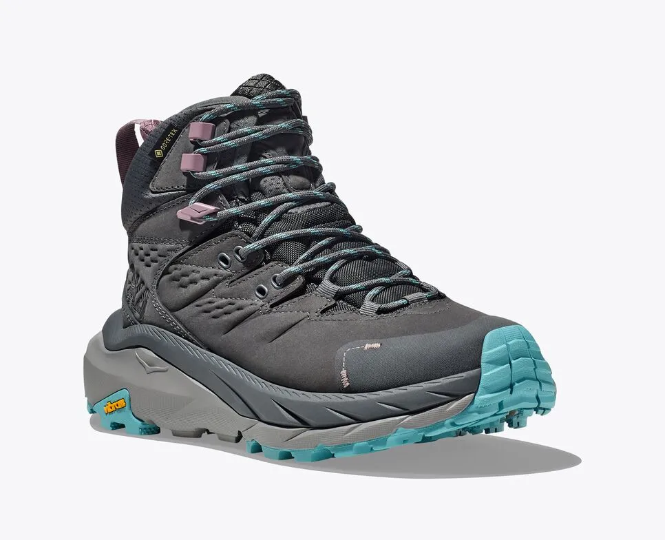 Hoka Women’s Kaha 2 GTX Castlerock Coastal Shore sold by Orleans Shoe Co.