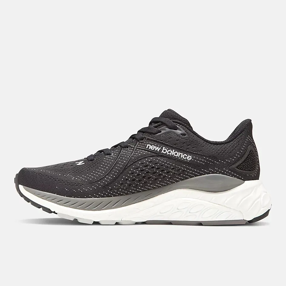 New Balance Women's Fresh Foam X W860K13 Black White Castlerock sold by Orleans Shoe Co. product image thumbnail 2