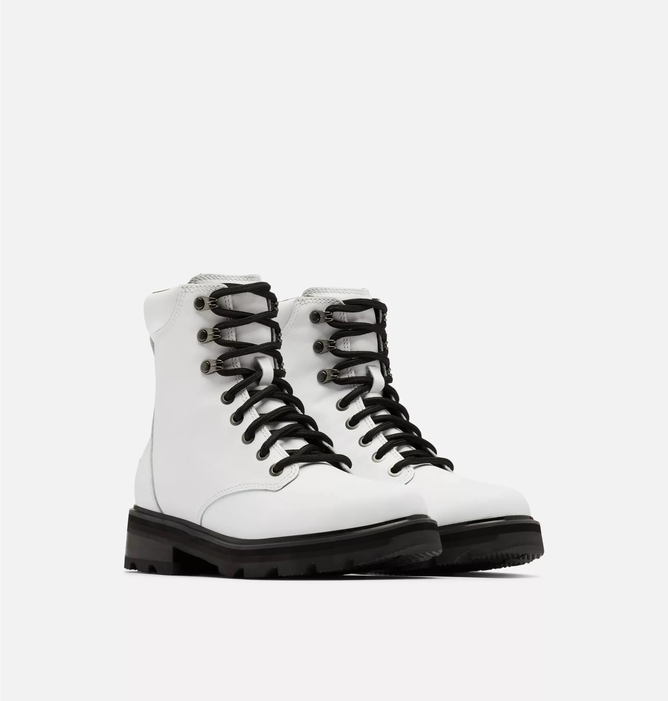 Sorel Women's Lennox Lace STKD Waterproof Boot White Black sold by Orleans Shoe Co.