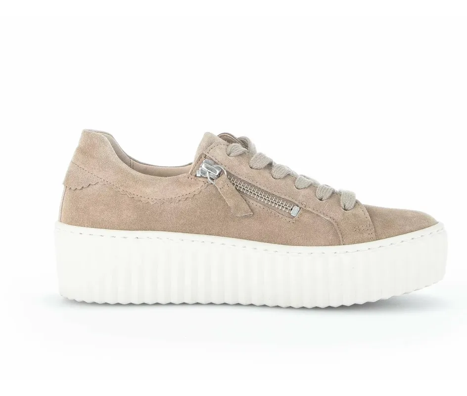 Gabor Women's Sneaker 93.200.11 Dreamvelour Kiesel sold by Orleans Shoe Co.