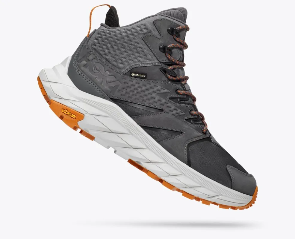 Hoka Men's Anacapa Mid GTX Castlerock Harbor Mist sold by Orleans Shoe Co.