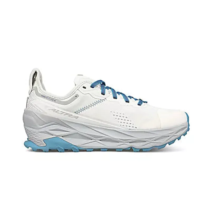 Altra Women's Olympus 5 White Blue sold by Orleans Shoe Co.