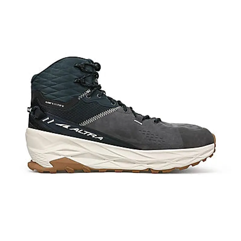 Altra Men's Olympus 5 Hike Mid GTX Black Grey sold by Orleans Shoe Co.