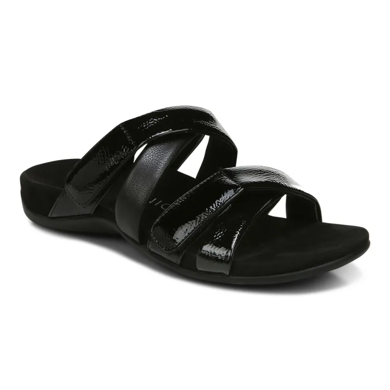 Vionic Women's Hadlie Slide Sandal Black sold by Orleans Shoe Co.