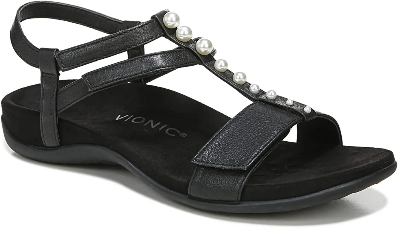Vionic Women's Rest Mikah Sandal Black sold by Orleans Shoe Co.