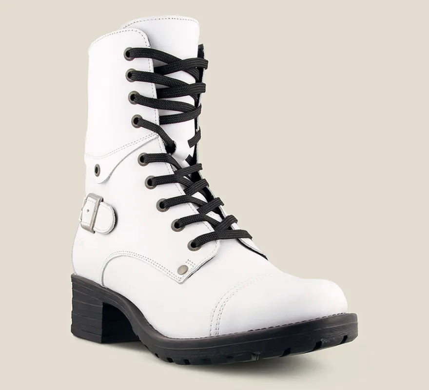 Taos Women's White Crave Boots sold by Orleans Shoe Co.