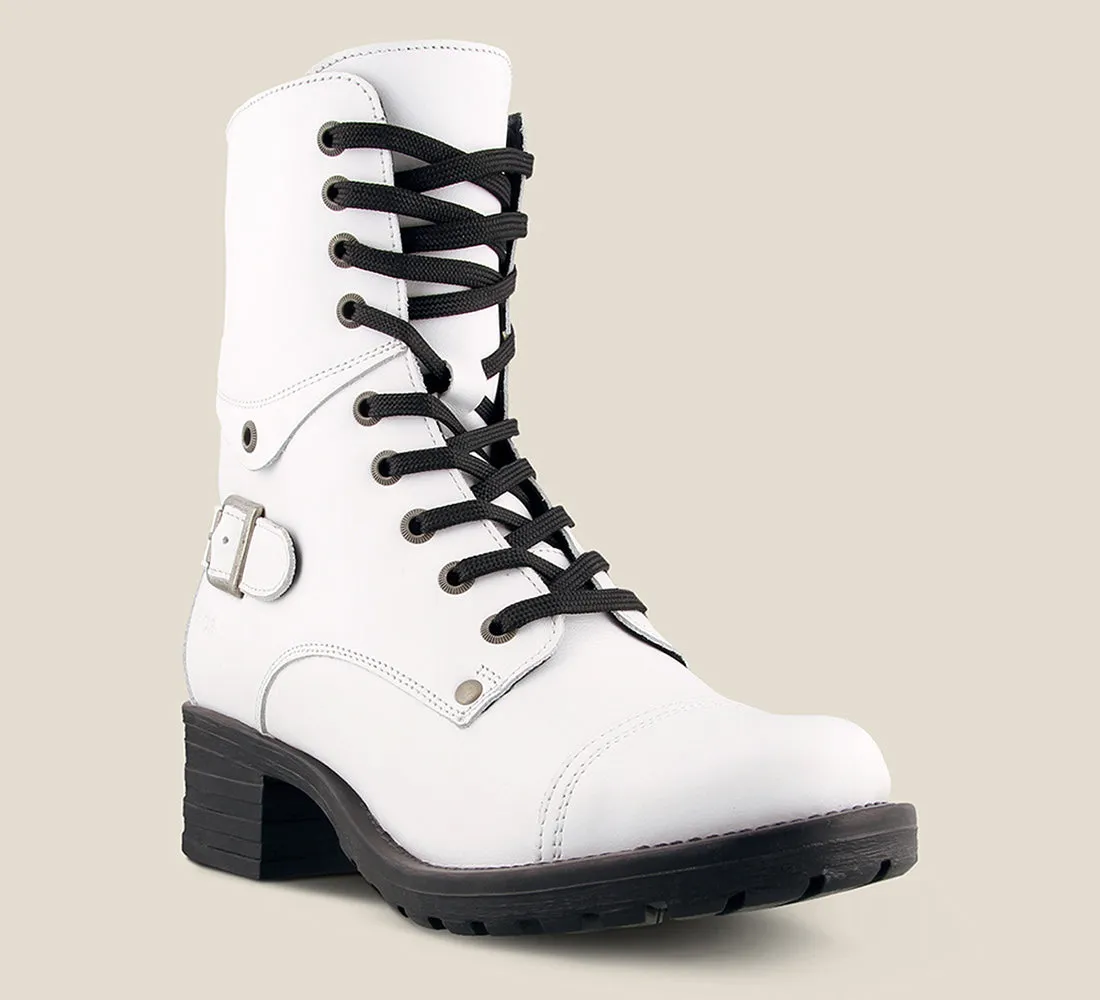 Taos Women's White Crave Boots sold by Orleans Shoe Co.
