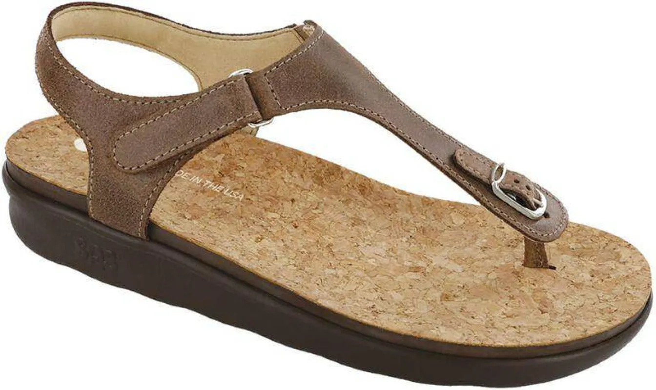 SAS Women's Marina Brown Thong Sandal sold by Orleans Shoe Co.