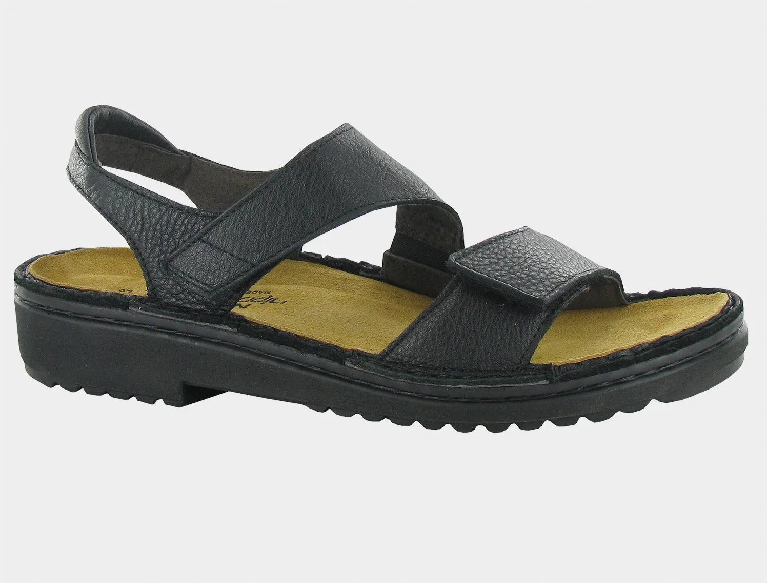 Naot Women's Enid Black Matte Leather sold by Orleans Shoe Co.