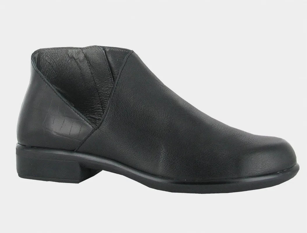Naot Women's Bayamo Black Croc sold by Orleans Shoe Co.