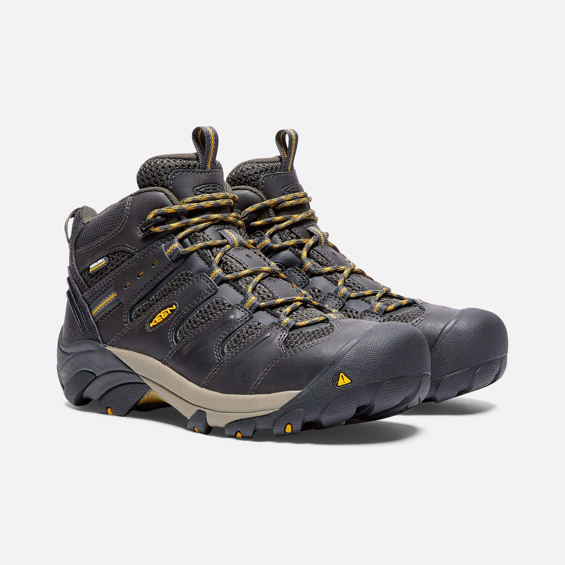 Keen Men's Lansing Mid Waterproof Steel Toe Raven Tawny Olive sold by Orleans Shoe Co. product image thumbnail 3