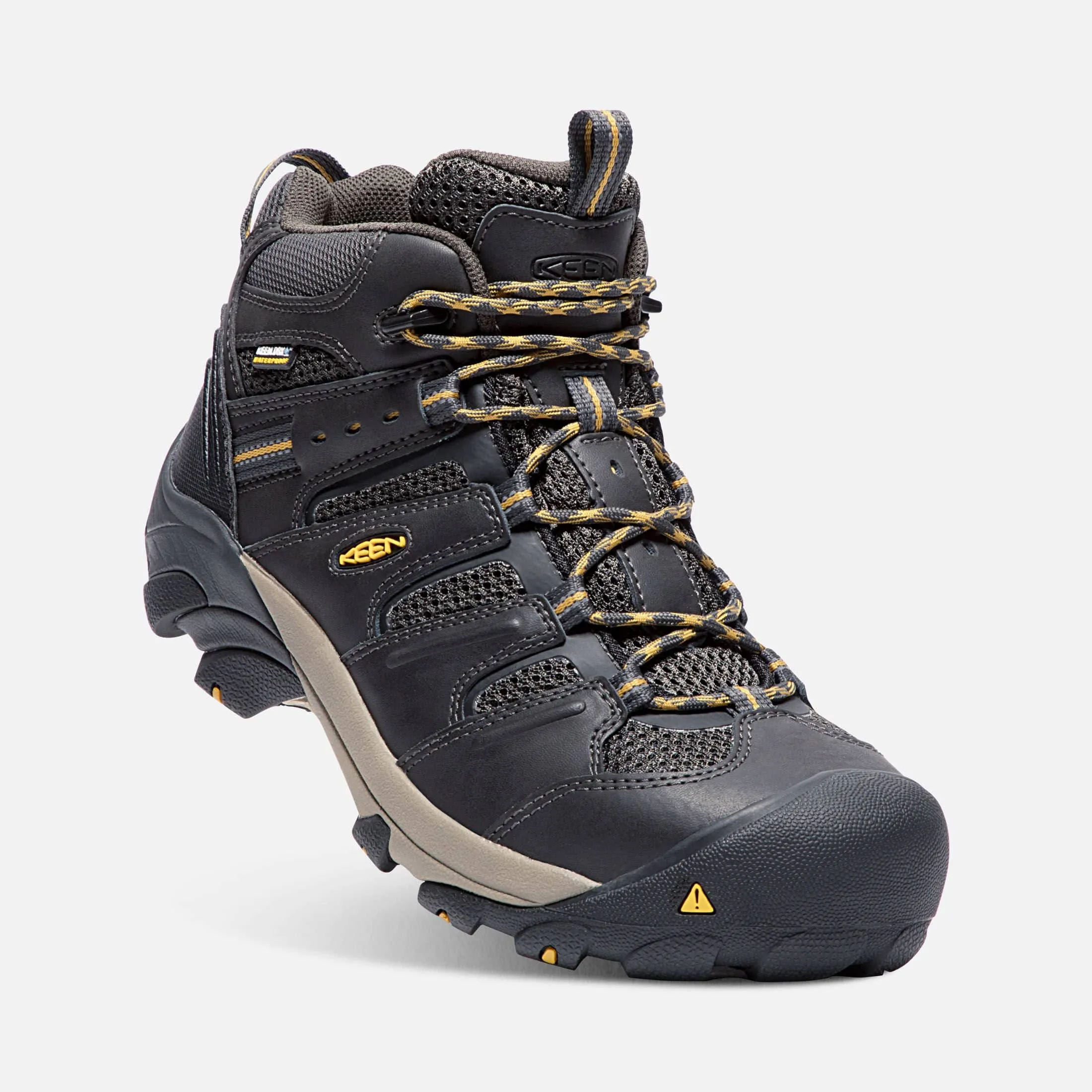 Keen Men's Lansing Mid Waterproof Steel Toe Raven Tawny Olive sold by Orleans Shoe Co. product image thumbnail 2