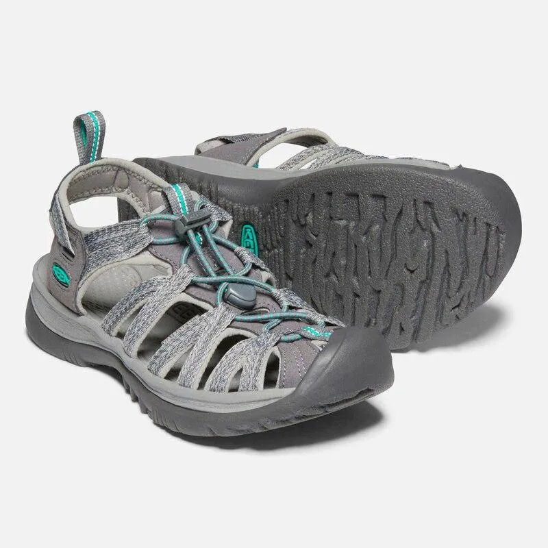 Keen Women's Whisper Medium Grey Peacock Sandals sold by Orleans Shoe Co.