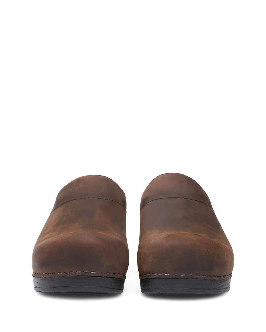 Dansko Men's Karl Antique Brown Black Sole Clog sold by Orleans Shoe Co. product image thumbnail 4