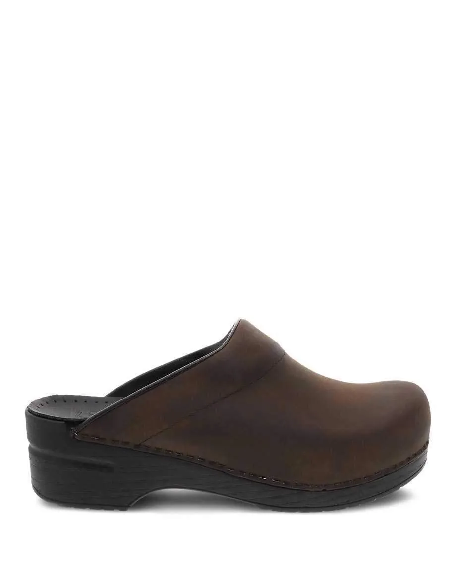 Dansko Men's Karl Antique Brown Black Sole Clog sold by Orleans Shoe Co. product image thumbnail 3