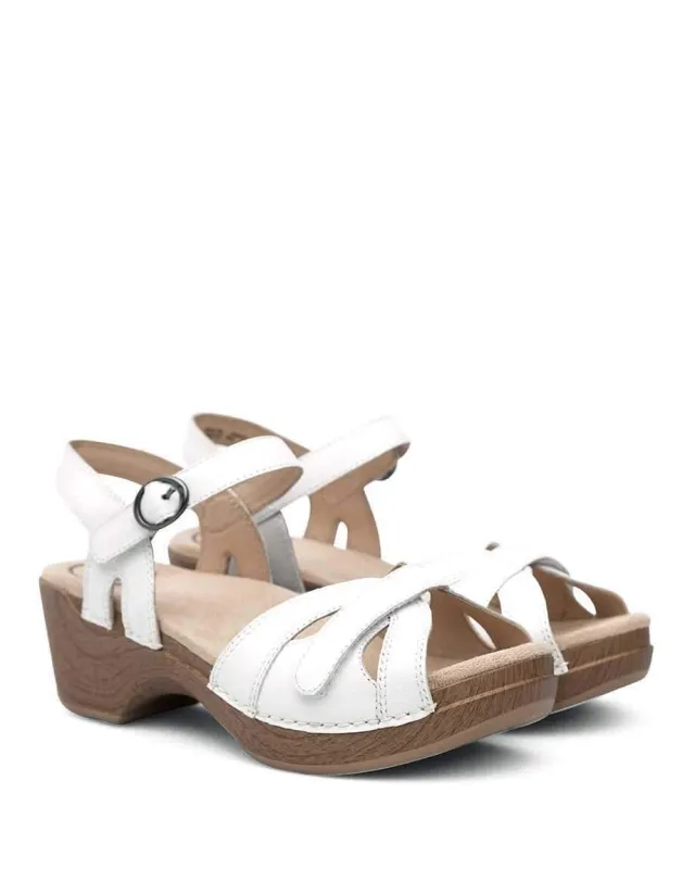 Dansko Women's Season White Sandal sold by Orleans Shoe Co.