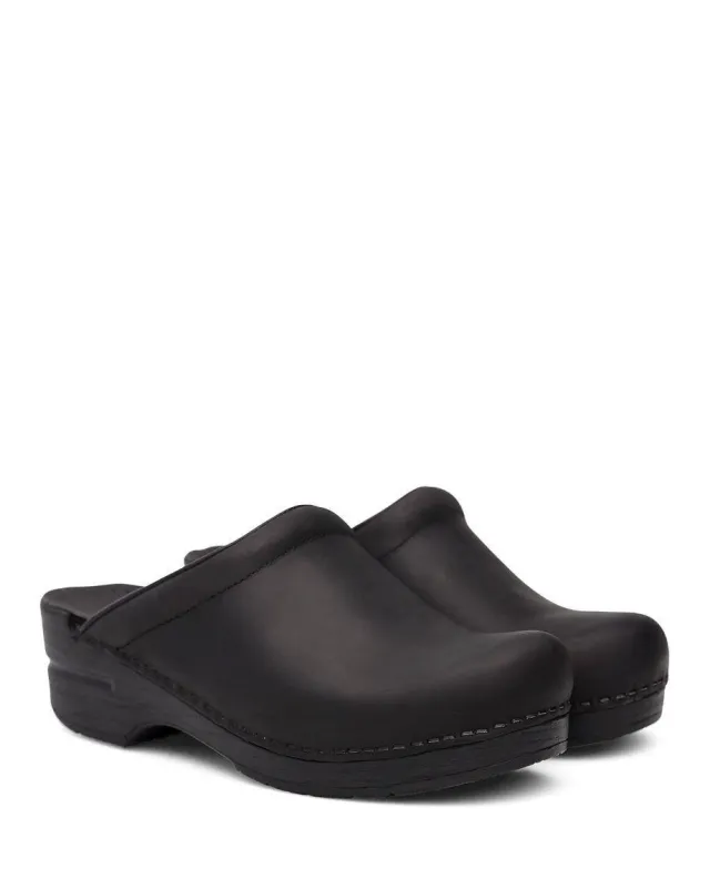 Dansko Women's Sonja Oiled Leather Black sold by Orleans Shoe Co.